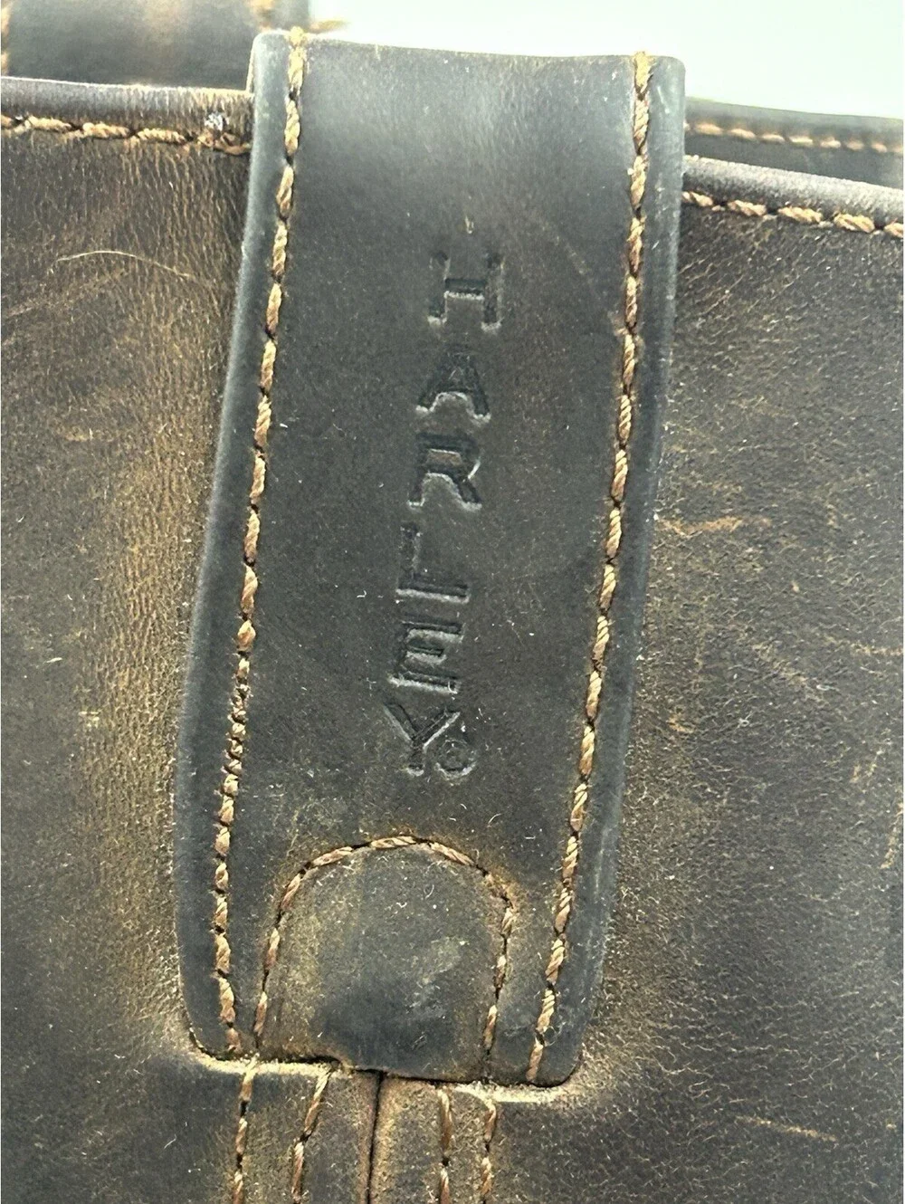 Vintage Harley Davidson 98409 Harness Boots Mens 9 Brown Leather Eagle Biker